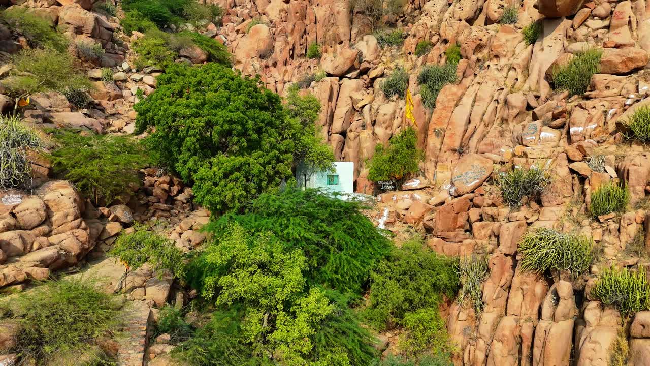 Sacred Ruins of Anchlasar Temple Stunning Aerial Drone Footage from Nagarparkar