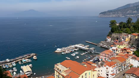 sorrento - aerial view of a picturesque coastal town