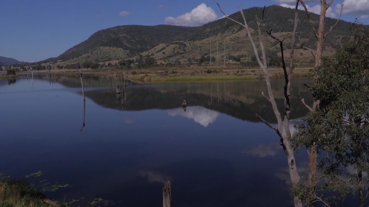 Panning Shot Of Lake Somerset In Queensland, Australia
