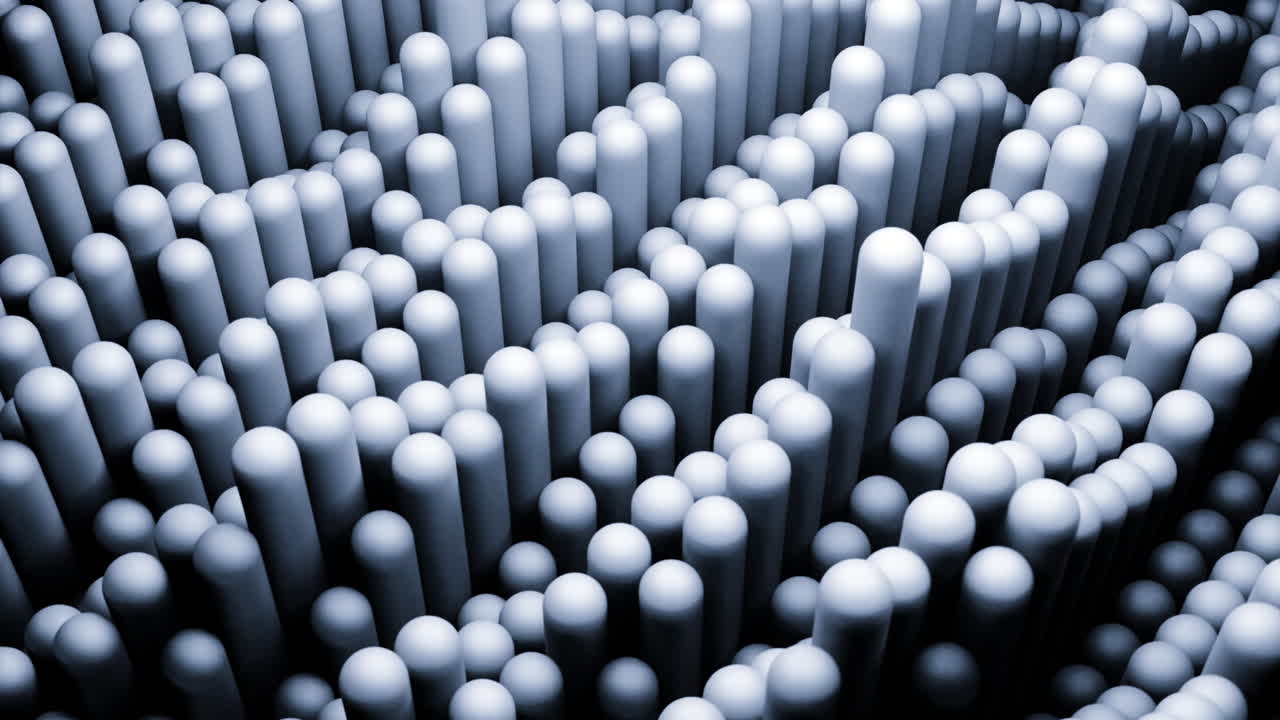 абстрактные 3d-цилиндры и сферы