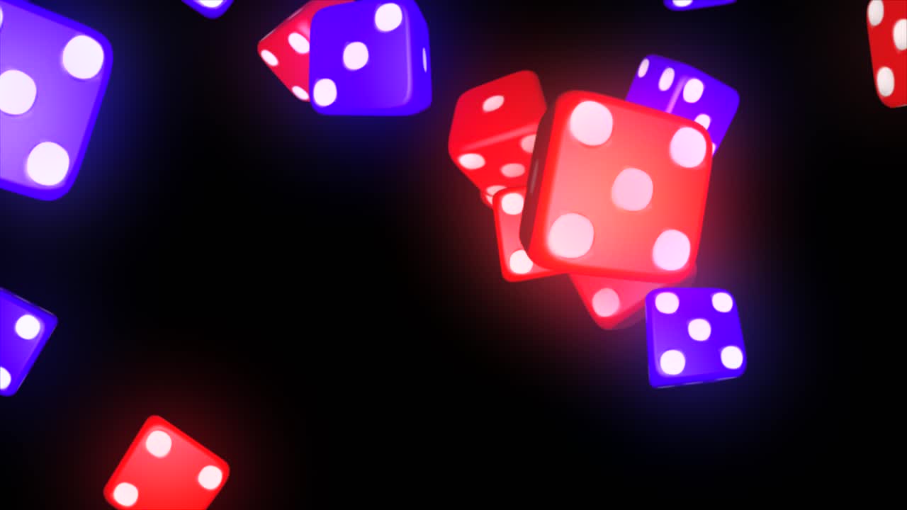 Casinochips, der gløder, ruller og roterer på hvid baggrund, sømløs loopbar animation 3D 4K alpha