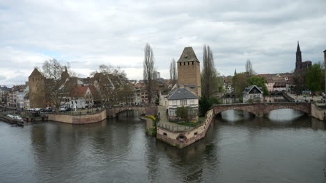 view from barrage vauban in strasbourg, france