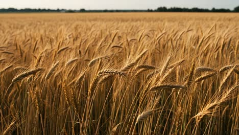 golden fields of wheat: a captivating view of expansive grain crops under a sunny sky reflecting nature's bounty and agricultural abundance