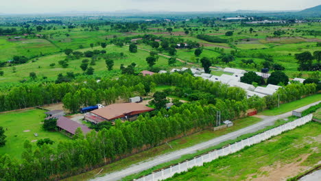 almat farm project in nigeria - pullback aerial reveal