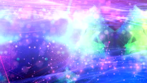 animación de fondo de partículas abstractas de 4k
