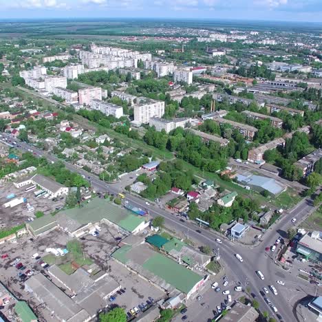 city in the summer day