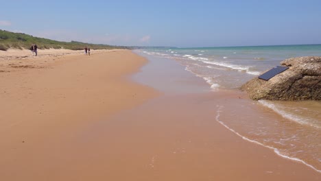 Establishing-of-Omaha-Beach-combat-medics-memorial-Normandy-France-site-of-World-War-two-D-Day-allied-invasion-2