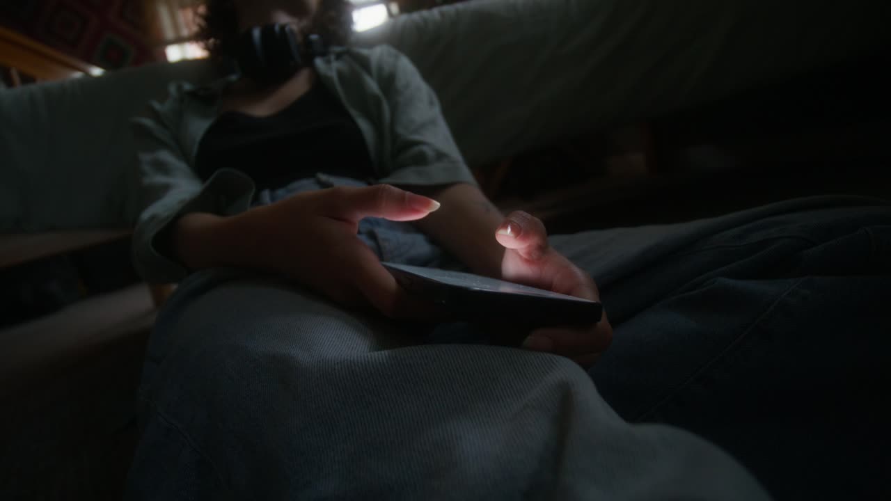 Young Woman Relaxing at Home