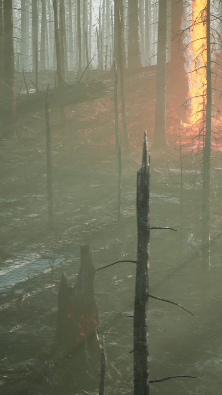 secuelas de un incendio forestal