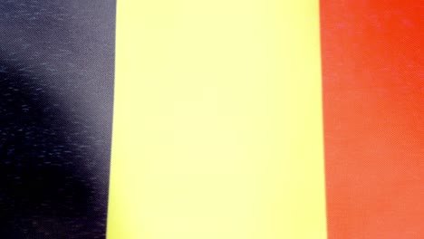 belgian national flag waving by the wind