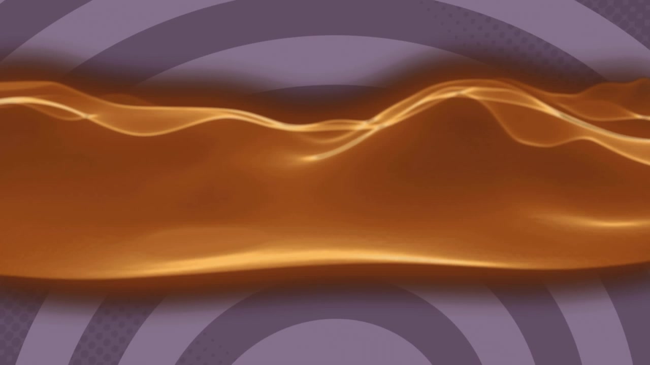 Animation of wave pattern moving over looping spiral pattern