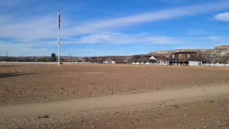 fort verde state historic park, arizona usa, historic place from apache wars era, old military post, panorama