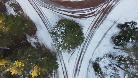 Winterlicher-Natürlicher-Schnittpunkt