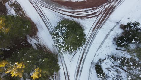 intersección natural de invierno