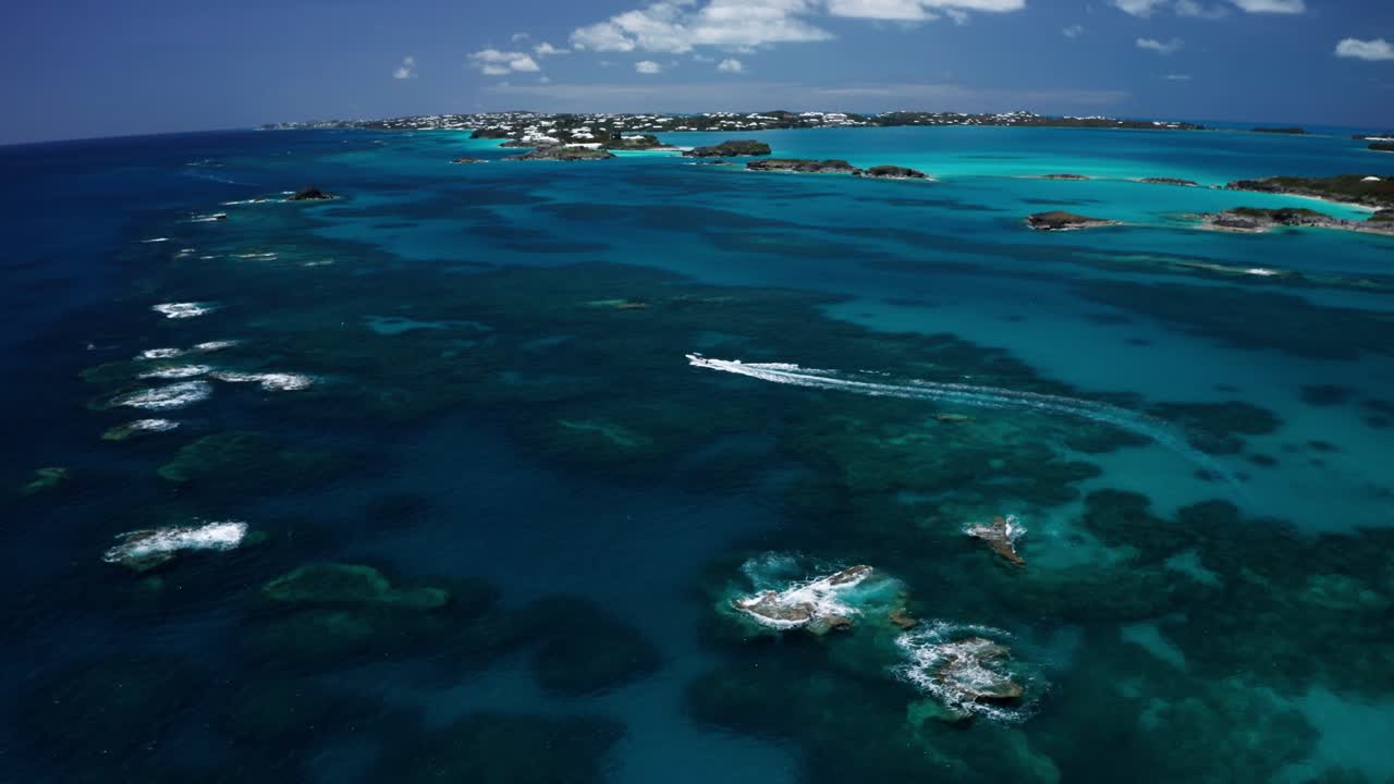 Aerial of Bermudas Reed Line