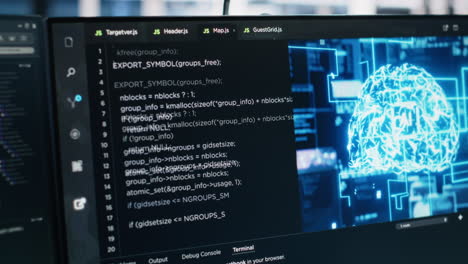 data center pc screens monitoring hardware used in ai llm model development