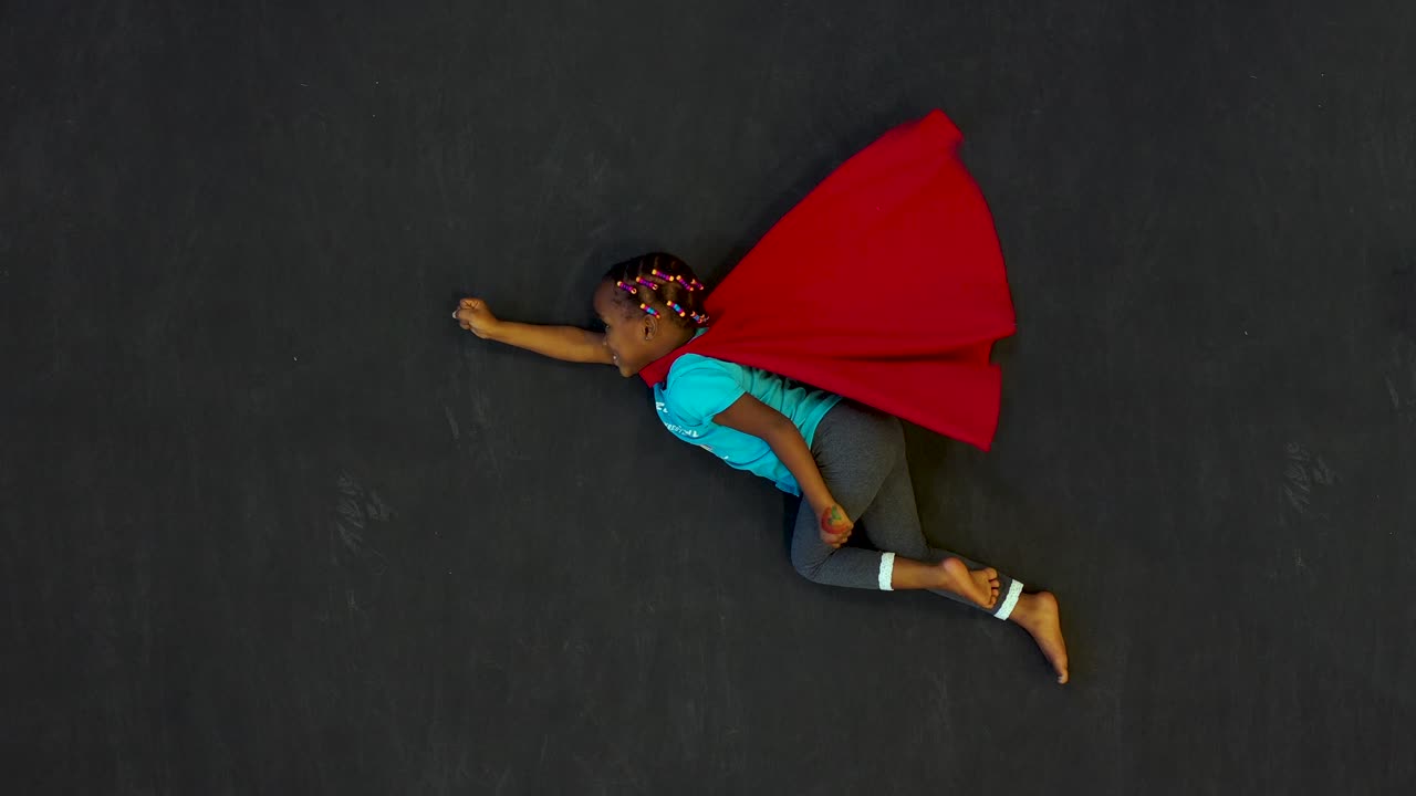 슈퍼 히어로 아이 창의적이고 상상력이 풍부한 개념