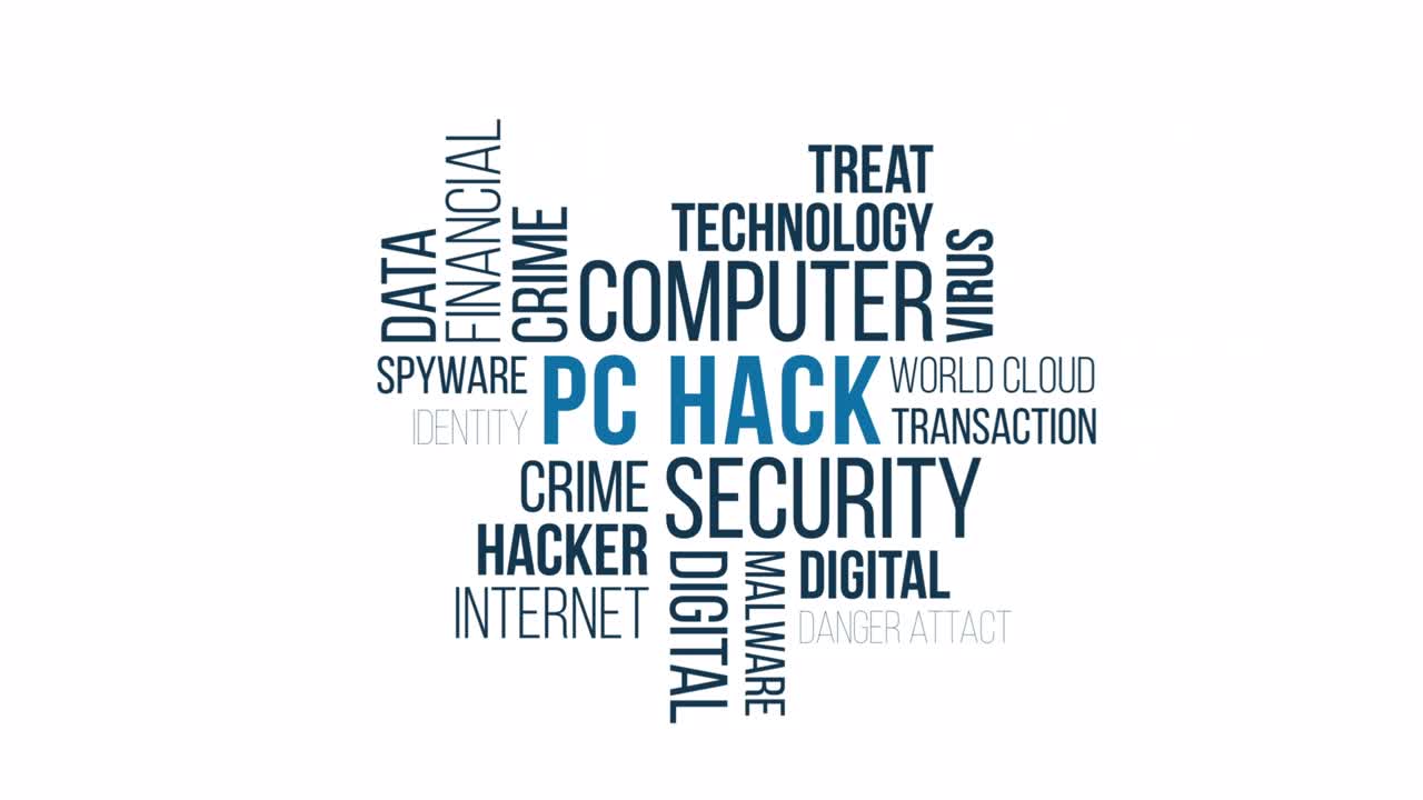 pc 해킹 운동 타이포그래피 애니메이션