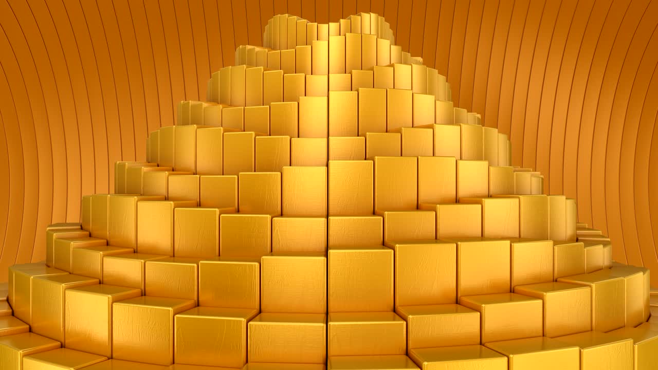 las cajas forman una onda