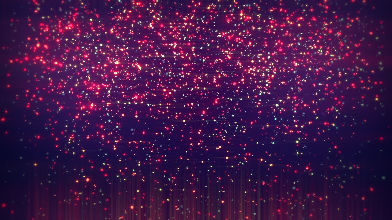 Abstract shiny glitter falling background loop