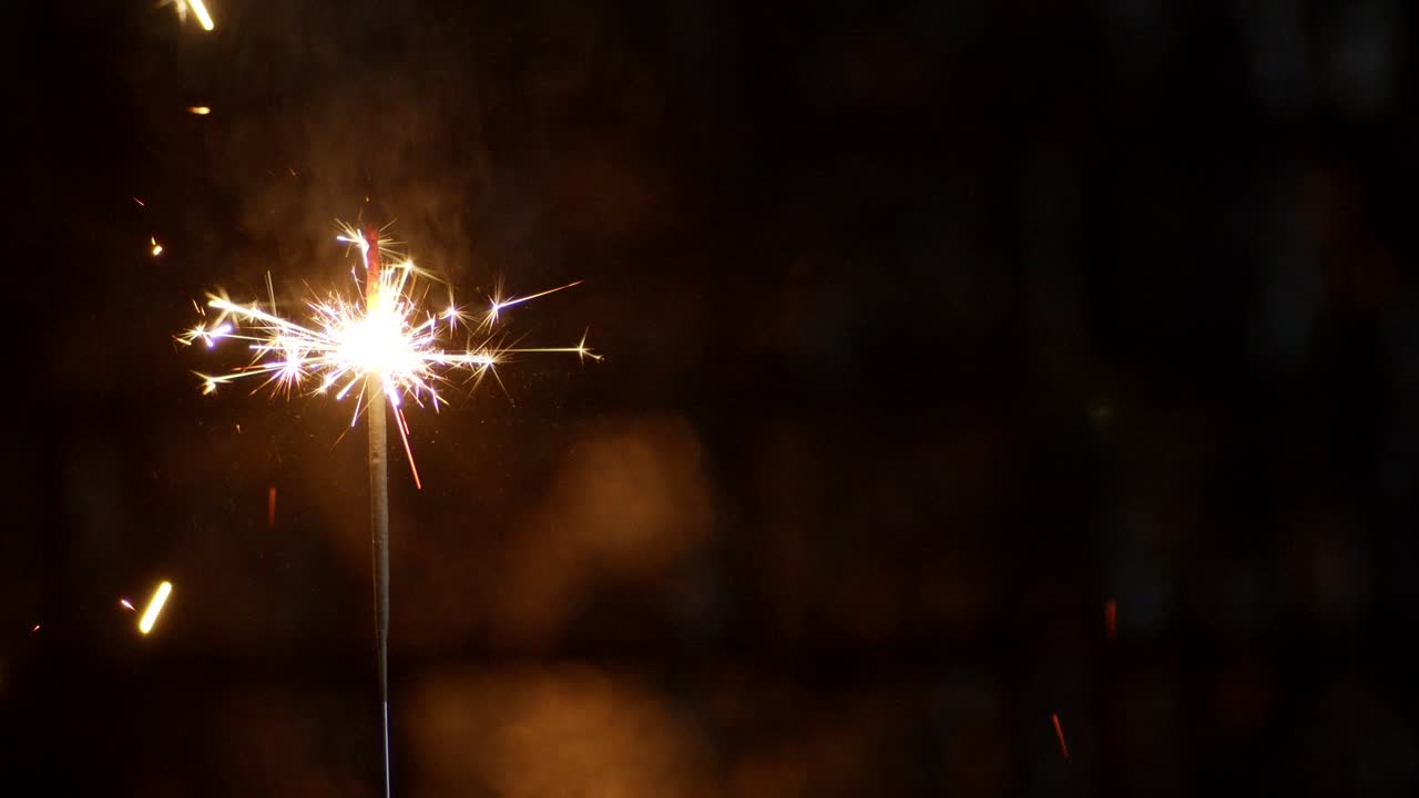 Bengal New Year's candles are lit with bright flames.