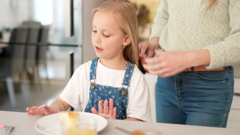 Hair-care,-brush-and-kid-with-mother-talking