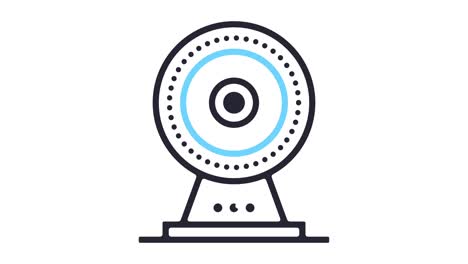conference call line icon animation