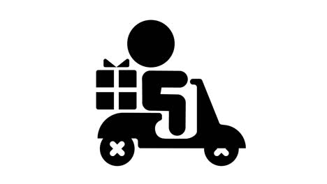 icon delivering gift