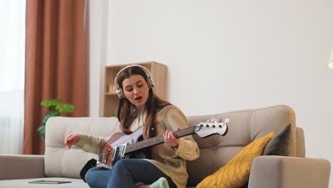 young girl at home