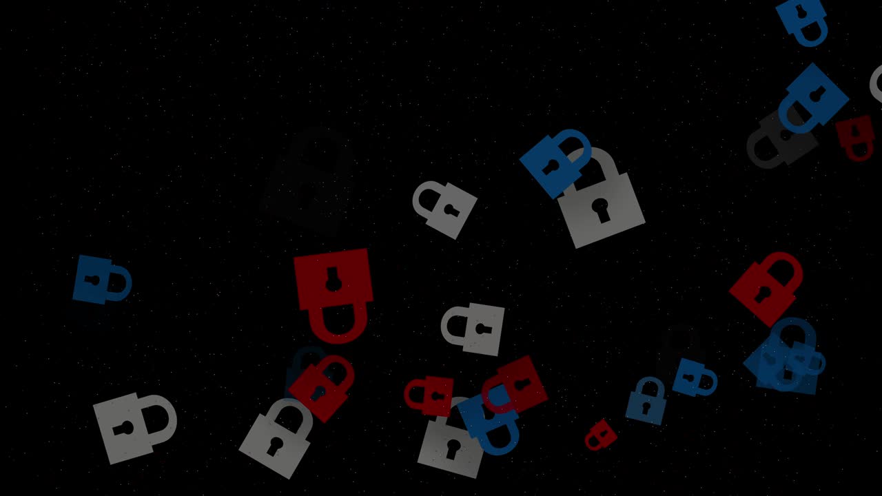 animación de bloqueo abstracto con bucle de 4k