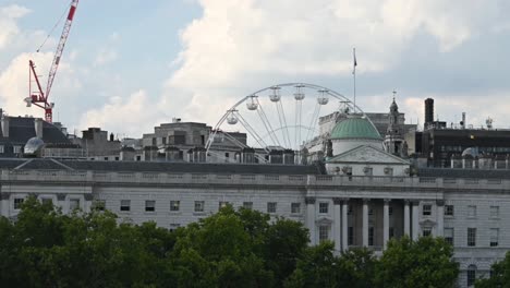 feeling dizzy when spinning quickly on the festival wheel in somerset house, london