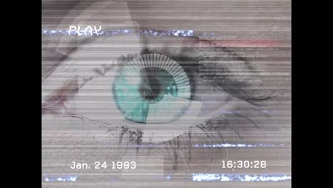 Animation-of-data-processing-over-woman-eye
