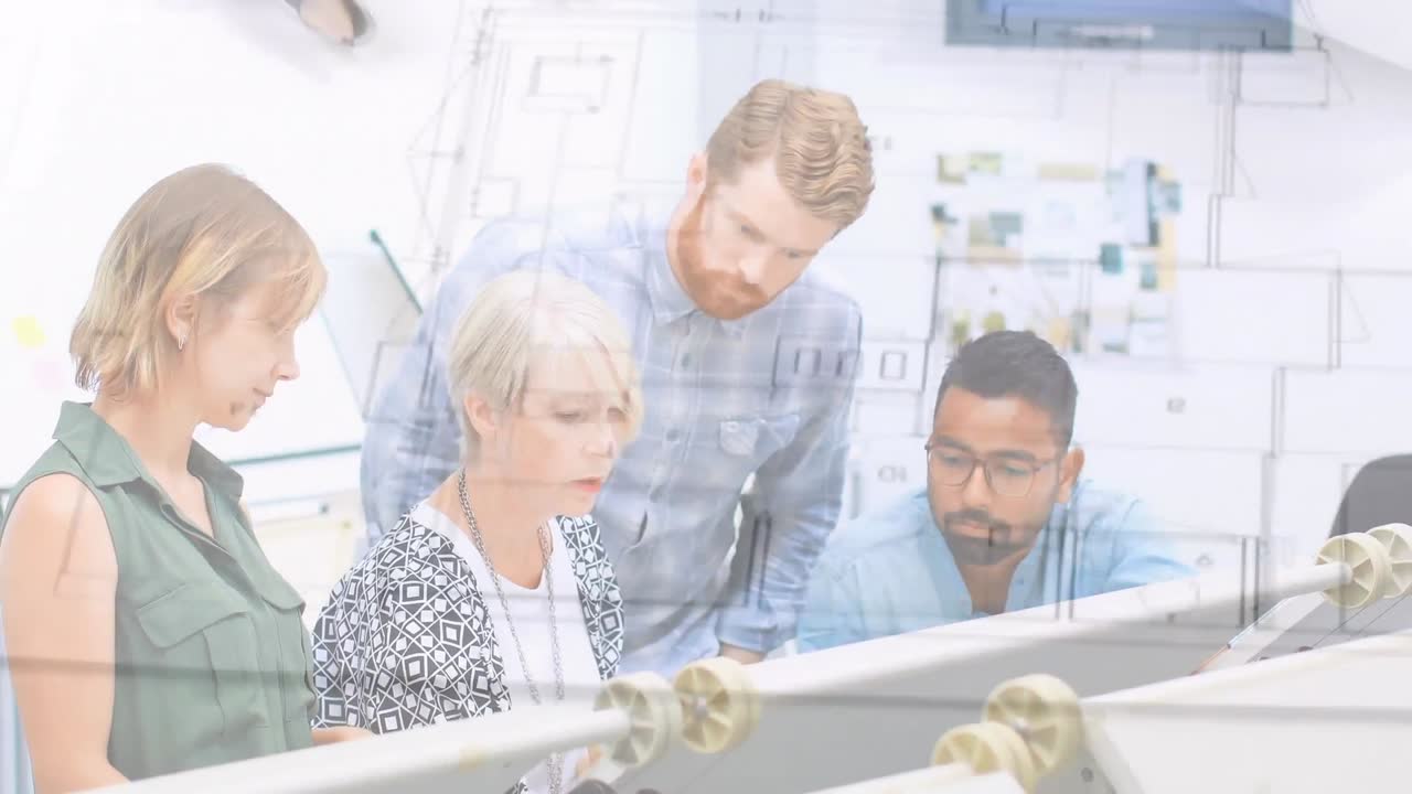 건물 계획 을 작성 하는 건축가 들