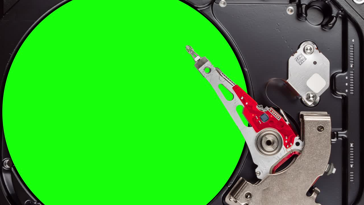 HDD platter chromakey