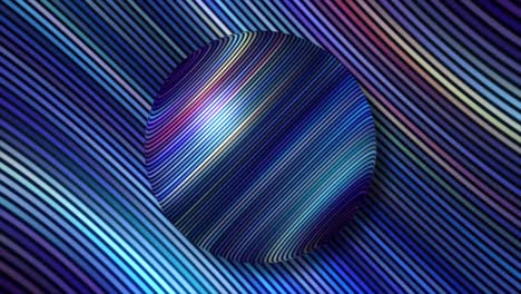 esfera abstracta en líneas diagonales fondo