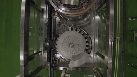 Overhead-view-of-brewery-bottling-system