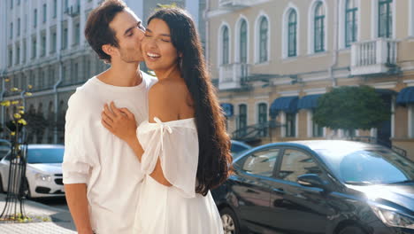 couple in love on the street