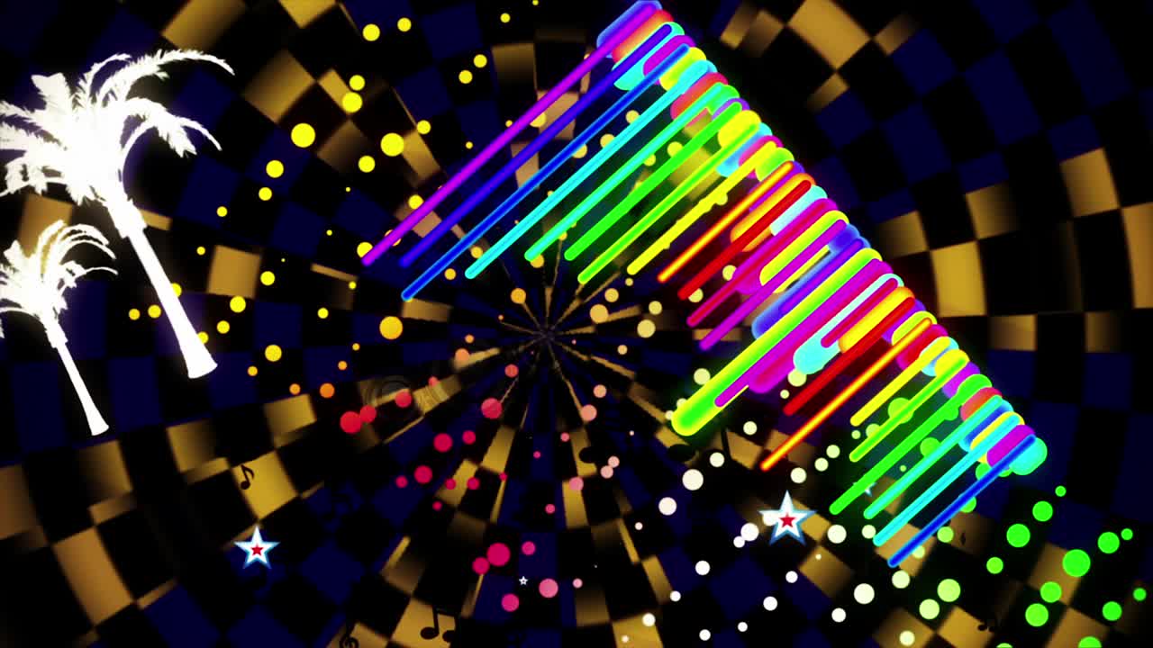 음악 스트럼 빈티지 vj 루프