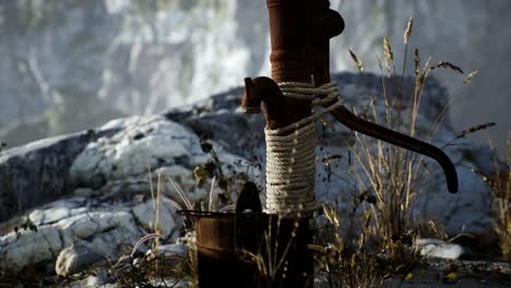 retro-rust-hand-water-pump