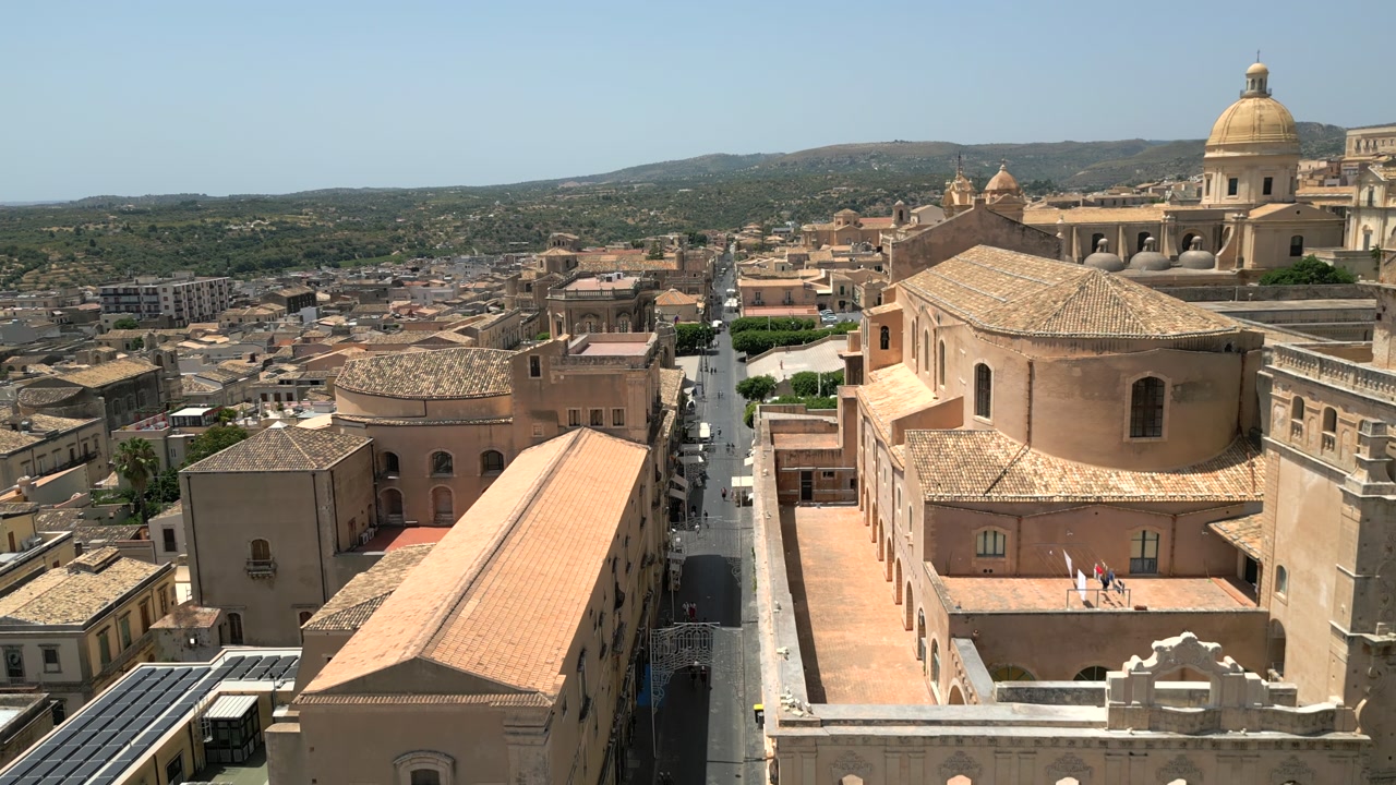 4K Aerial of Noto, Sicily in July 2025