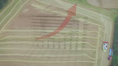 Animación-Del-Procesamiento-De-Datos-Globales-Y-Financieros-Sobre-El-Campo-Agrícola.