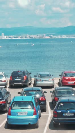 parking on the pier near the sea.