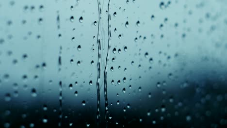 raindrops running down a window pane