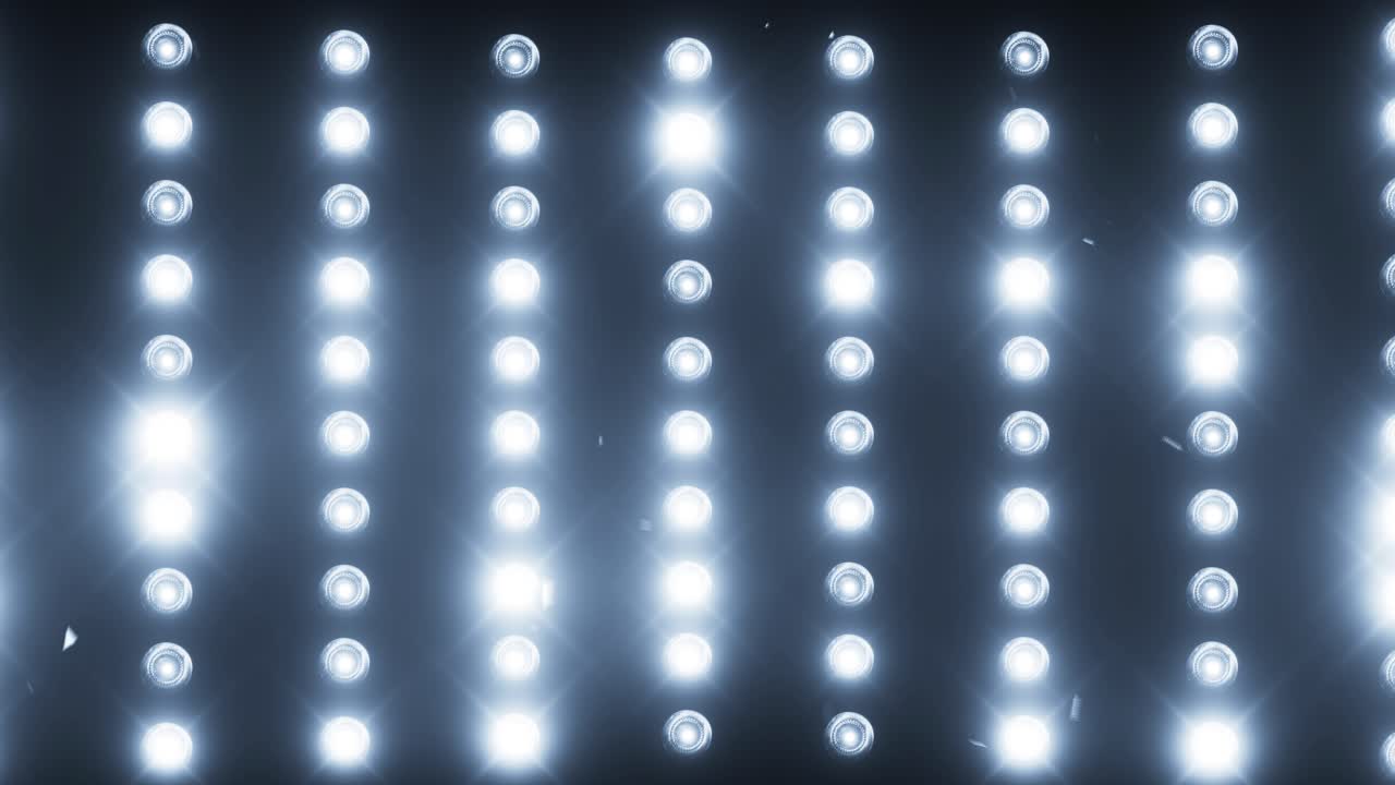 Rows of Bright Stage Lights