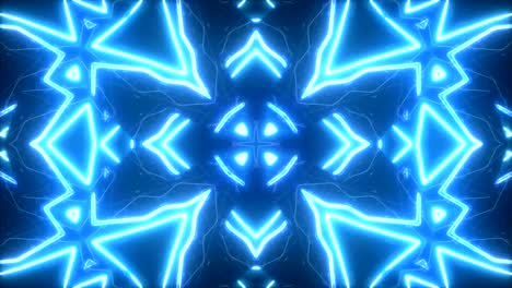 abstracto azul bucle sin costuras caleidoscopio patrones multicolores fondo gráfico en movimiento