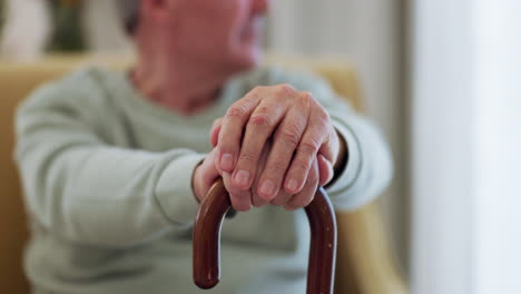 elderly man, walking stick