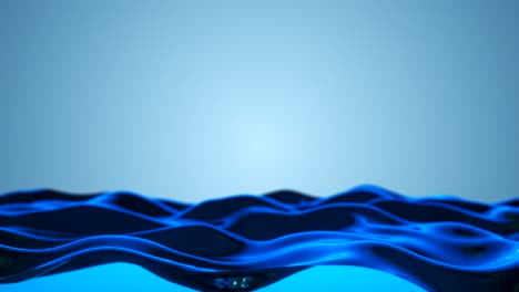 abstract blue liquid waves