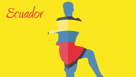 animación de la copa del mundo de ecuador 2014 con jugador