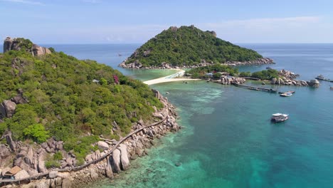 aerial view of nang yuan island