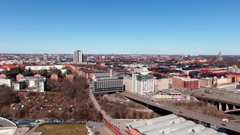 el centro de sodermalm en estocolmo desde arriba